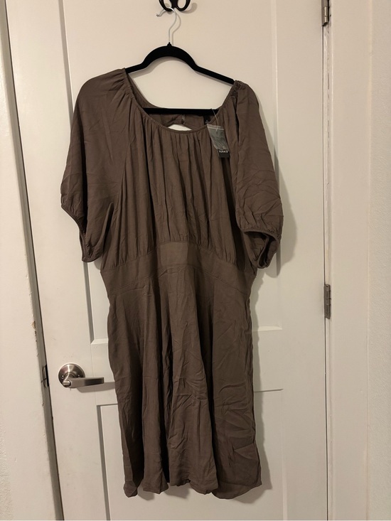 torrid Dresses & Skirts - torrid Taupe Midi Dress with Dolman Sleeves